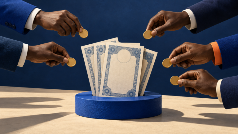 Ilustração da procura por Obrigações do Tesouro a oito anos em Cabo Verde